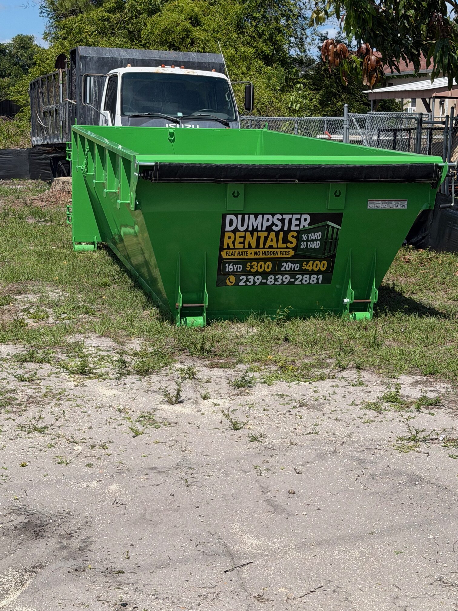 Roll-off dumpster rental in Cape Coral and Fort Myers — Black Wing Global Logistics